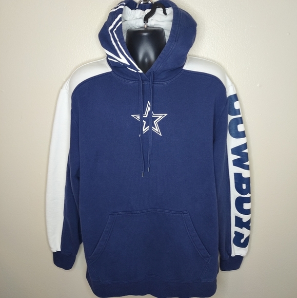 Dallas Cowboys Men's XL NFL Hoodie Pullover Sweatshirt Reebok Team Apparel Navy
